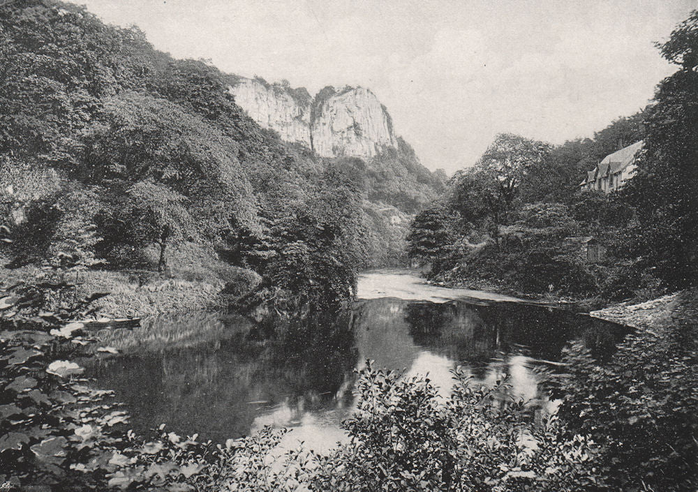 MATLOCK. The High Tor. Derbyshire 1900 old antique vintage print picture